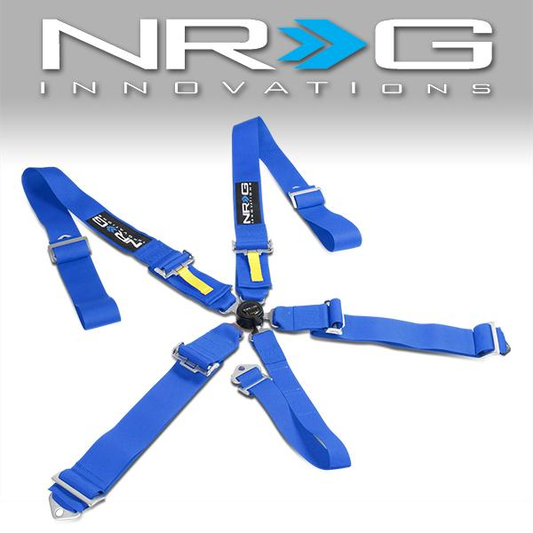 CINTURON RACING 5 POINT - CAM LOCK - BLUE