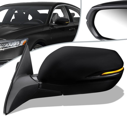 RETROVISOR MIRROR - OEM - 15-18 HONDA HR-V - POWERED - HEATED - W/ SIGNAL LIGHT - FOLDING - BLACK MATERIAL - LEFT