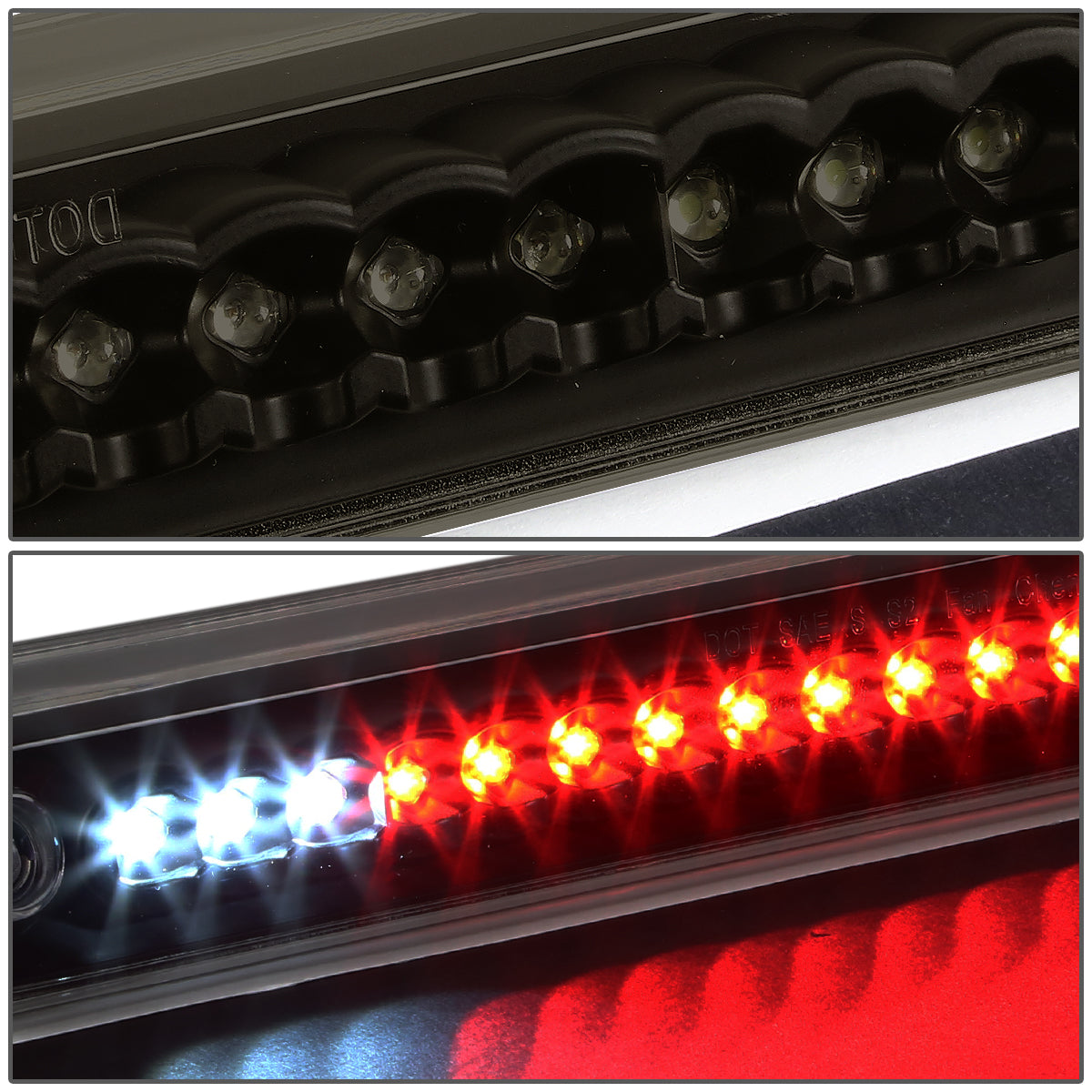 LUZ DE FRENO 88-98 CHEVY C1500, K1500, K2500 / 88-99 C2500 / 88-00 C3500, K3500 / 94-99 C1500, 2500, K1500, K2500 SUBURBAN - LED - BLACK / SMOKE