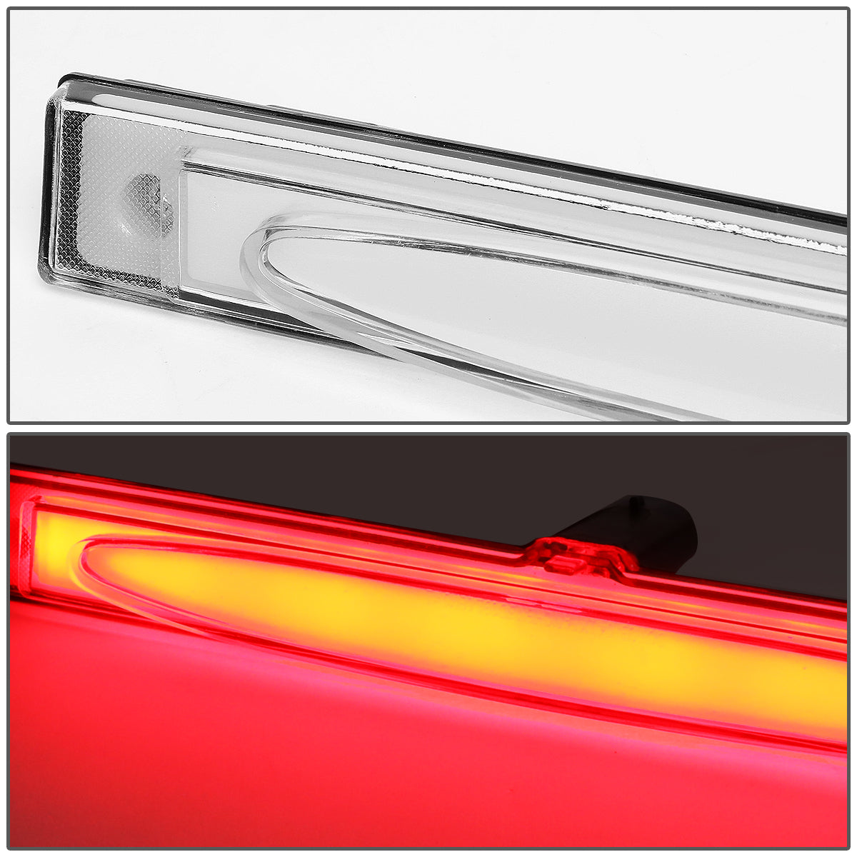 LUZ DE FRENO 05-13 CHEVY CORVETTE - 3D - LED - CHROME