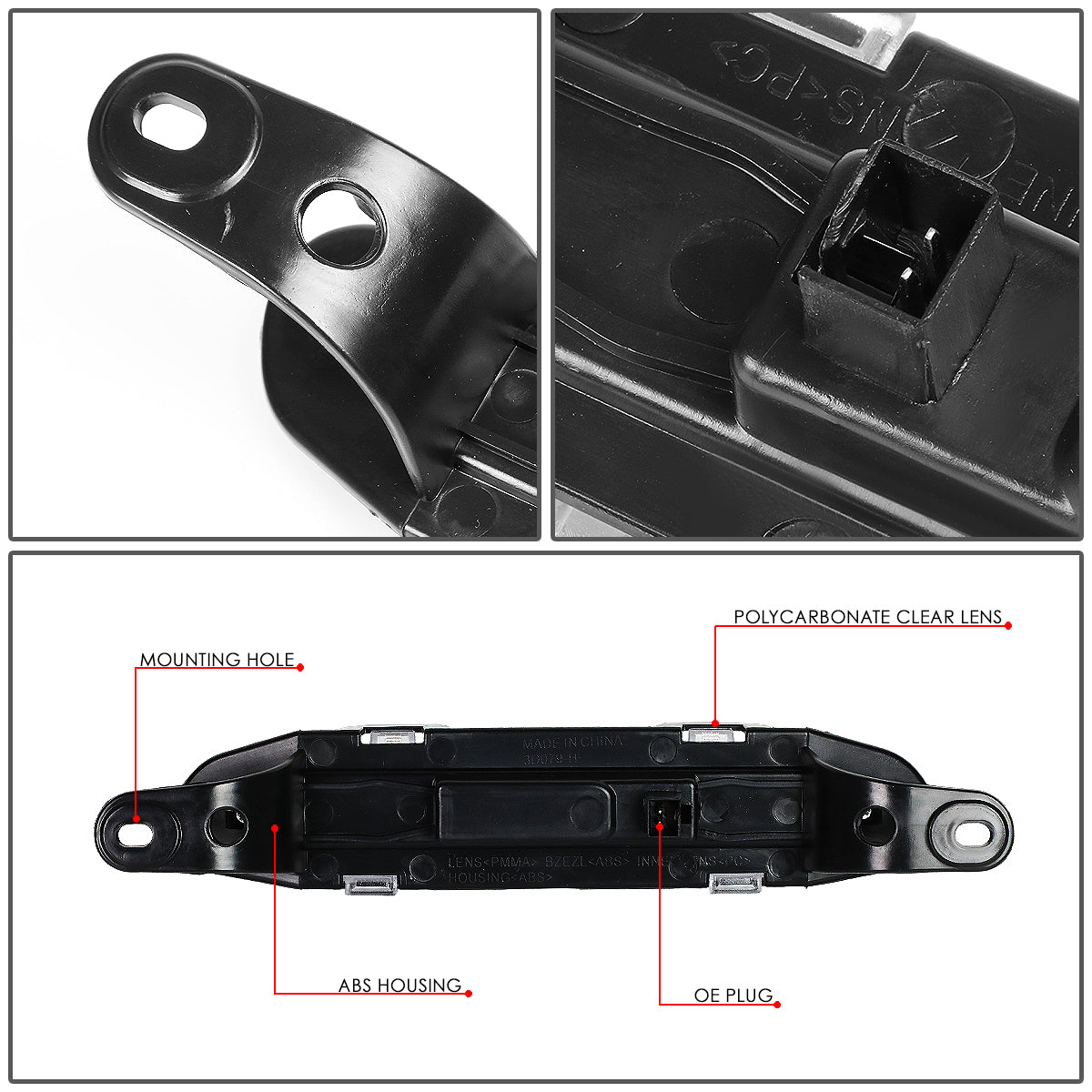 LUZ DE FRENO 06-10 DODGE CHARGER - LED - CHROME