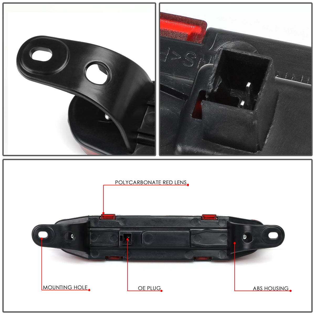 LUZ DE FRENO 06-10 DODGE CHARGER - LED - RED