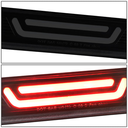 LUZ DE FRENO 04-12 CHEVY COLORADO, GMC CANYON / 06-08 ISUZU I-SERIES - 3D - LED - BLACK / SMOKE