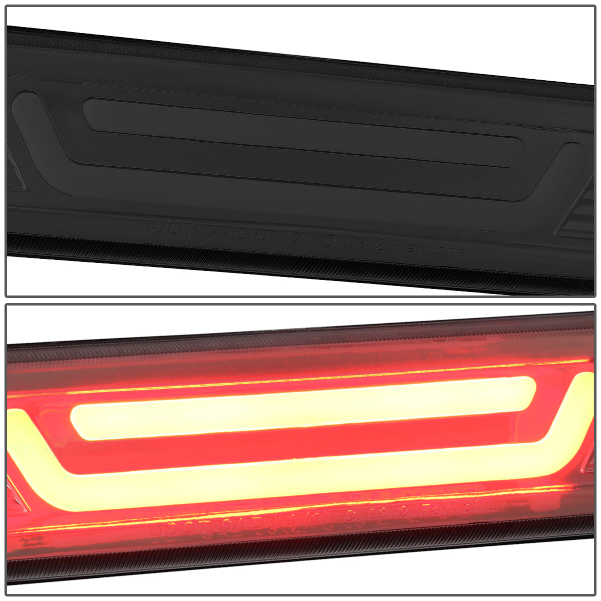 LUZ DE FRENO 04-12 CHEVY COLORADO, GMC CANYON / 06-08 ISUZU I-SERIES - 3D - LED - SMOKE