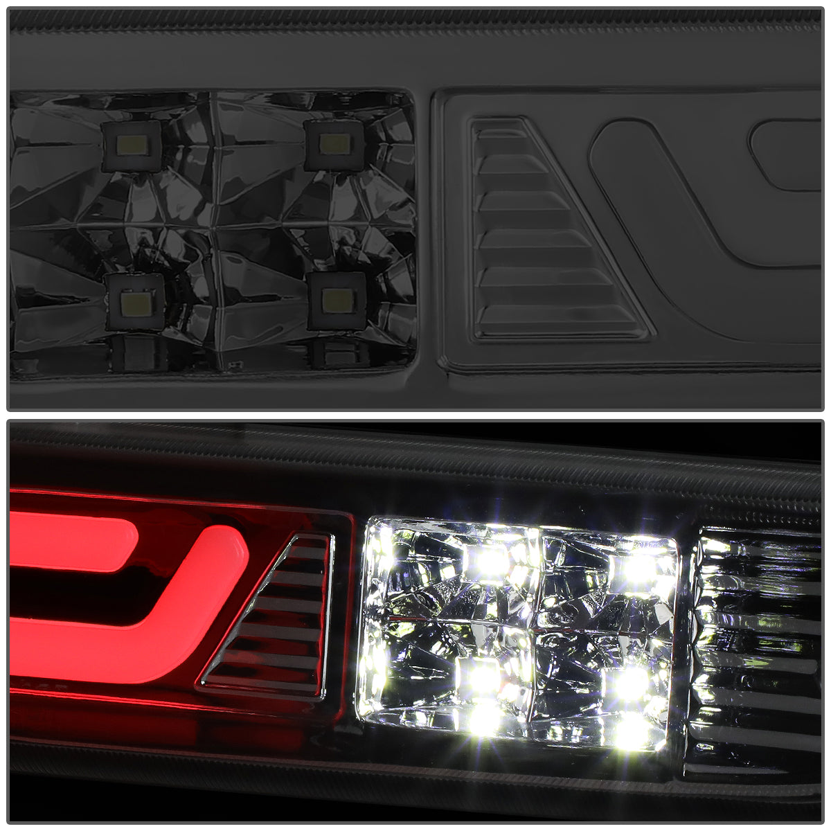 LUZ DE FRENO 04-12 CHEVY COLORADO, GMC CANYON / 06-08 ISUZU I-SERIES - 3D - LED - SMOKE