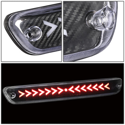 LUZ DE FRENO 04-12 CHEVY COLORADO, GMC CANYON / 06-08 ISUZU I-SERIES - 3D - LED - SEQUENTIAL ARROW LED - BLACK