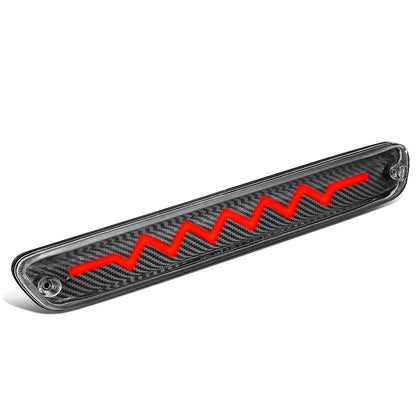 LUZ DE FRENO 04-12 CHEVY COLORADO, GMC CANYON / 06-08 ISUZU I-SERIES - 3D - LED - SEQUENTIAL HEARTBEAT LED - BLACK