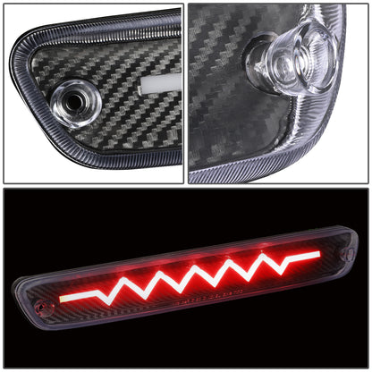 LUZ DE FRENO 04-12 CHEVY COLORADO, GMC CANYON / 06-08 ISUZU I-SERIES - 3D - LED - SEQUENTIAL HEARTBEAT LED - BLACK
