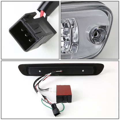 LUZ DE FRENO 04-12 CHEVY COLORADO, GMC CANYON / 06-08 ISUZU I-SERIES - LED - CHROME