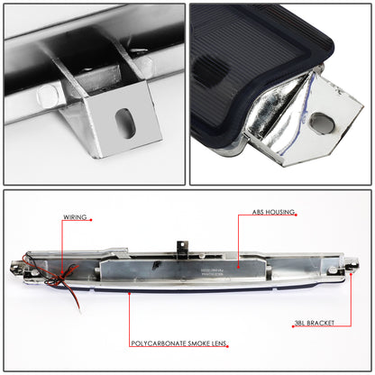 LUZ DE FRENO 04-07 BUICK RAINIER / 02-09 GMC ENVOY, CHEVROLET TRAILBLAZER / 04-06 CHEVROLET TRAILBLAZER EXT / 02-06 GMC ENVOY XL / 03-08 ISUZU ASCENDER / 02-04 OLDSMOBILE BRAVADA / 05-09 SAAB 9-7X - LED - SMOKE