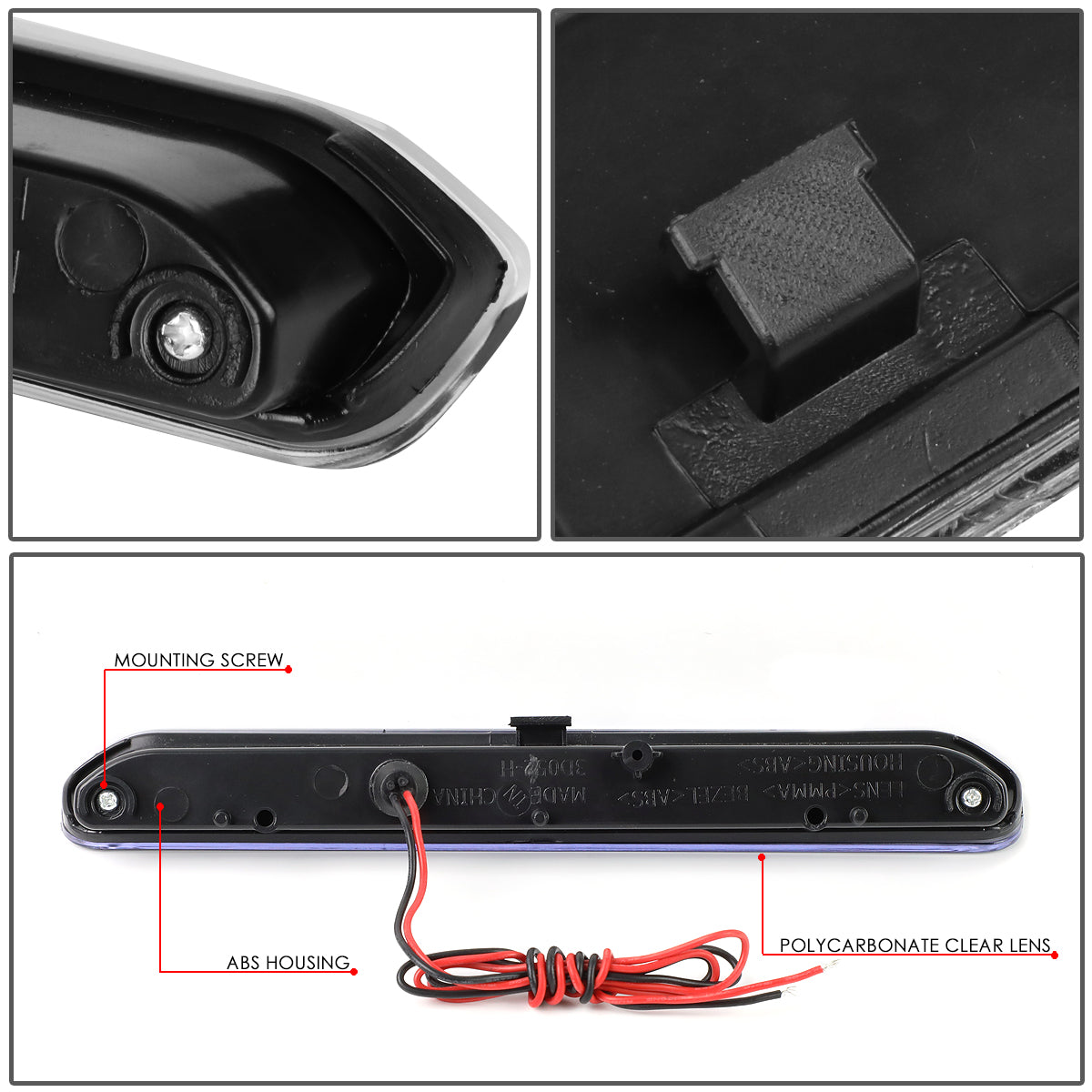 LUZ DE FRENO 13-16 BUICK ENCORE / 15-18 CHEVY TRAX - REQUIRES WIRING TO VEHICLE - LED - BLACK