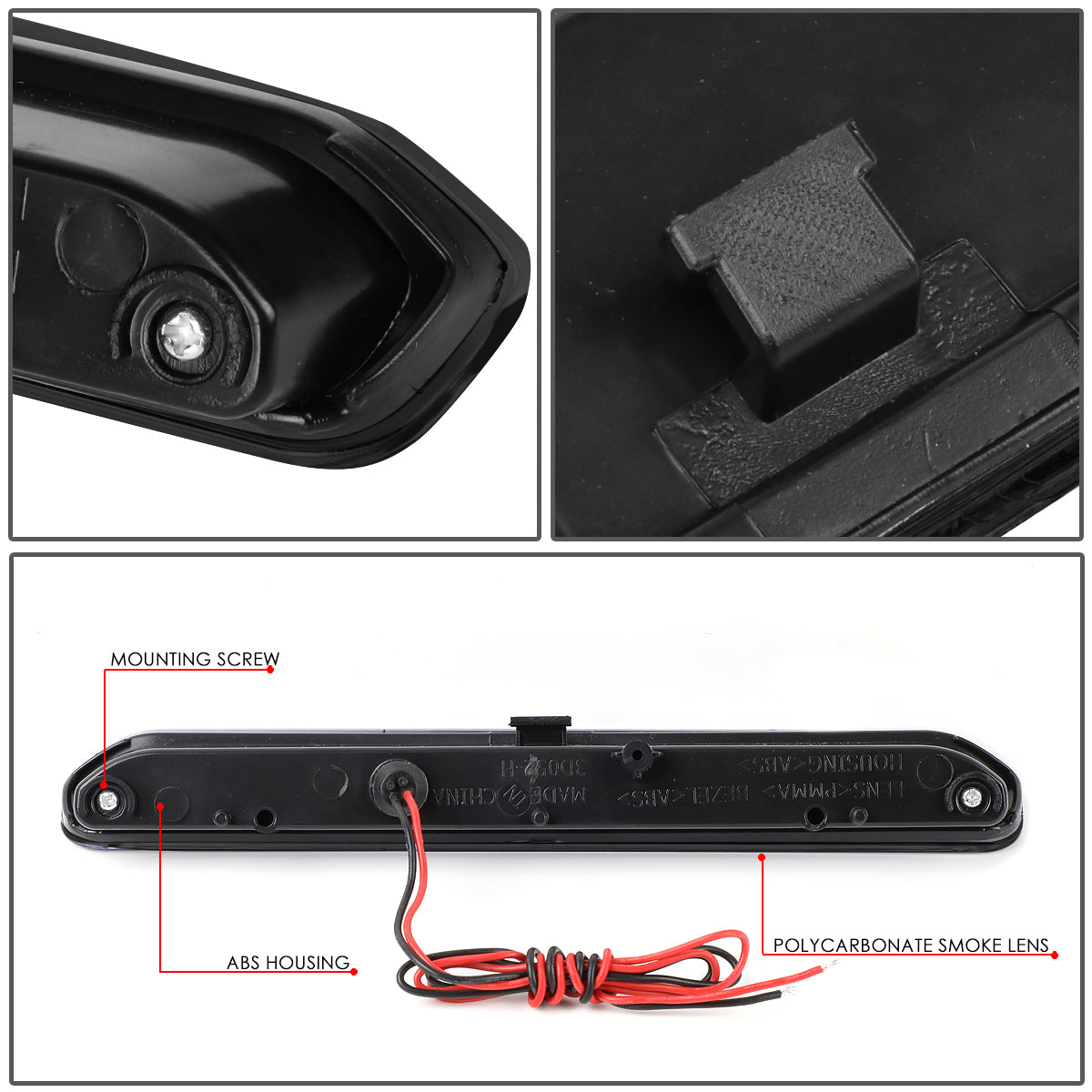 LUZ DE FRENO 13-16 BUICK ENCORE / 15-18 CHEVY TRAX - REQUIRES WIRING TO VEHICLE - LED - SMOKE