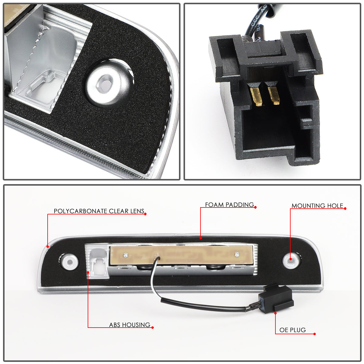 LUZ DE FRENO 07-12 DODGE NITRO - LED - BLACK