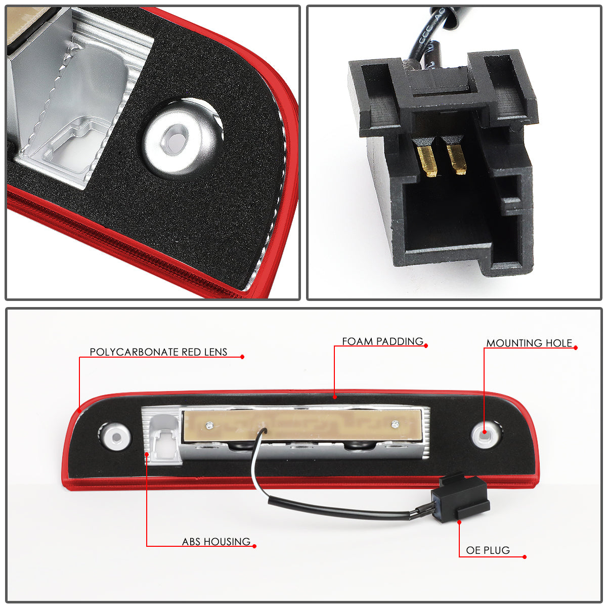 LUZ DE FRENO 07-12 DODGE NITRO - LED - RED