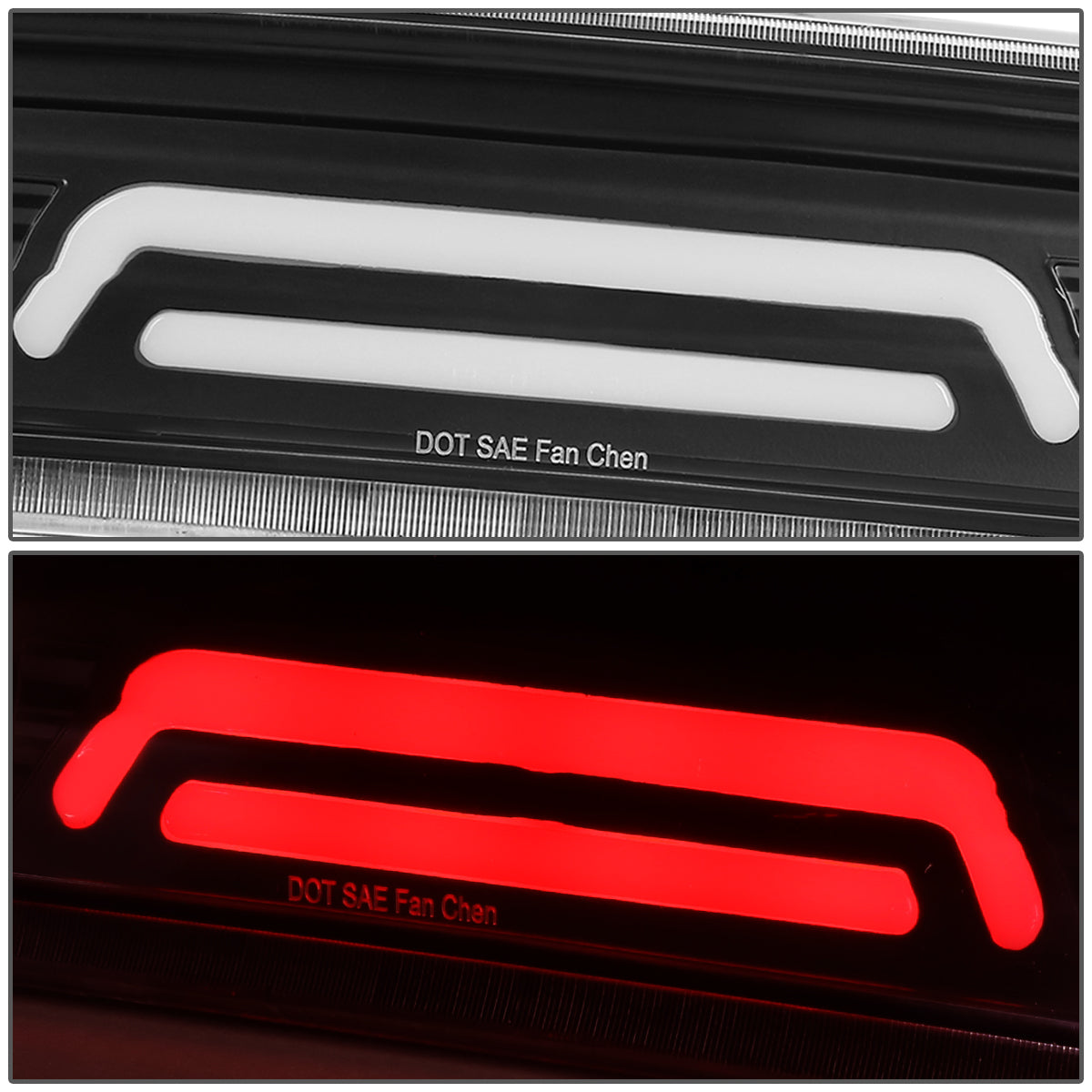 LUZ DE FRENO 09-17 DODGE RAM 1500 / 10-17 DODGE RAM 2500, 3500 - 3D - LED - BLACK