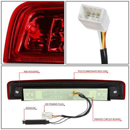 LUZ DE FRENO 09-17 DODGE RAM 1500 / 10-17 DODGE RAM 2500, 3500 - 3D - LED - RED