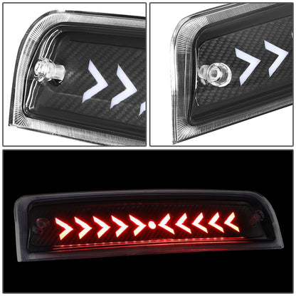 LUZ DE FRENO 09-18 DODGE RAM 1500 / 10-18 DODGE RAM 2500, 3500, 4500, 5500 - 3D - LED - SEQUENTIAL ARROW LED - BLACK