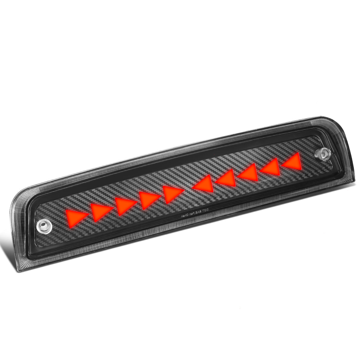 LUZ DE FRENO 09-18 DODGE RAM 1500 / 10-18 DODGE RAM 2500, 3500, 4500, 5500 - 3D - LED - SEQUENTIAL TRIANGLE LED - BLACK