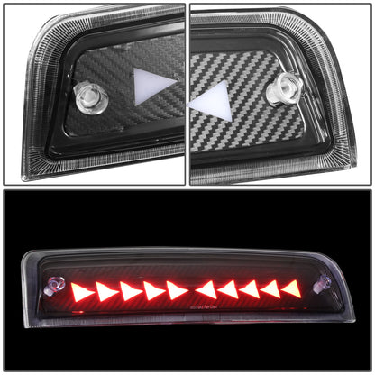 LUZ DE FRENO 09-18 DODGE RAM 1500 / 10-18 DODGE RAM 2500, 3500, 4500, 5500 - 3D - LED - SEQUENTIAL TRIANGLE LED - BLACK