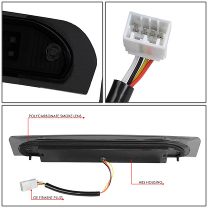 LUZ DE FRENO 02-08 DODGE RAM 1500 / 03-09 DODGE RAM 2500, 3500 - FITS MODELS WITH CARGO LIGHTS ONLY - 3D - LED - BLACK / SMOKE