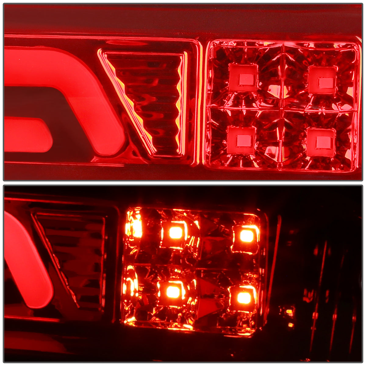 LUZ DE FRENO 02-08 DODGE RAM 1500 / 03-09 DODGE RAM 2500, 3500 - FITS MODELS WITH CARGO LIGHTS ONLY - 3D - LED - RED