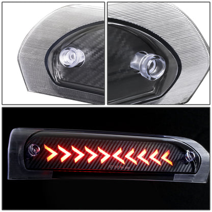 LUZ DE FRENO 02-08 DODGE RAM 1500 / 03-09 DODGE RAM 2500, 3500 - 3D - LED - SEQUENTIAL ARROW LED - BLACK
