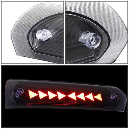 LUZ DE FRENO 02-08 DODGE RAM 1500 / 03-09 DODGE RAM 2500, 3500 - 3D - LED - SEQUENTIAL TRIANGLE LED - BLACK