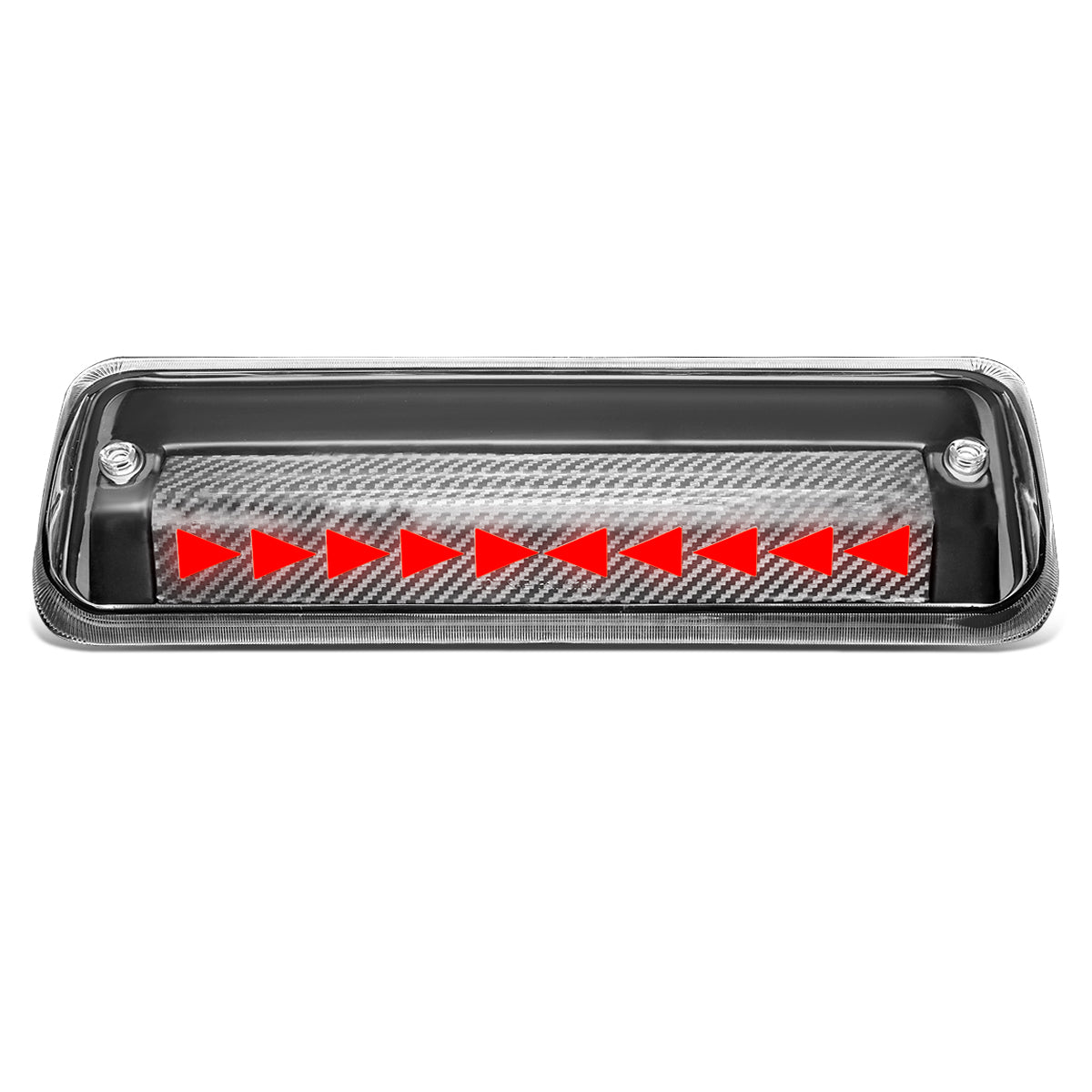 LUZ DE FRENO 07-10 FORD EXPLORER SPORT TRAC / 04-08 FORD F-150 - 3D - LED - SEQUENTIAL TRIANGLE LED - BLACK