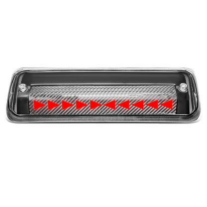 LUZ DE FRENO 07-10 FORD EXPLORER SPORT TRAC / 04-08 FORD F-150 - 3D - LED - SEQUENTIAL TRIANGLE LED - BLACK