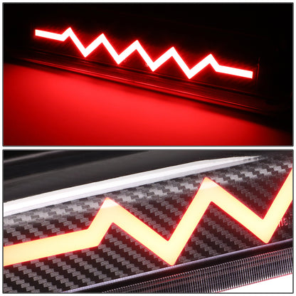 LUZ DE FRENO 07-10 FORD EXPLORER SPORT TRAC / 04-08 FORD F-150 - 3D - LED - SEQUENTIAL HEARTBEAT LED - BLACK