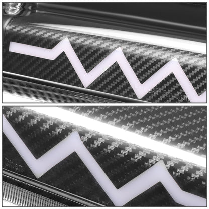 LUZ DE FRENO 07-10 FORD EXPLORER SPORT TRAC / 04-08 FORD F-150 - 3D - LED - SEQUENTIAL HEARTBEAT LED - BLACK