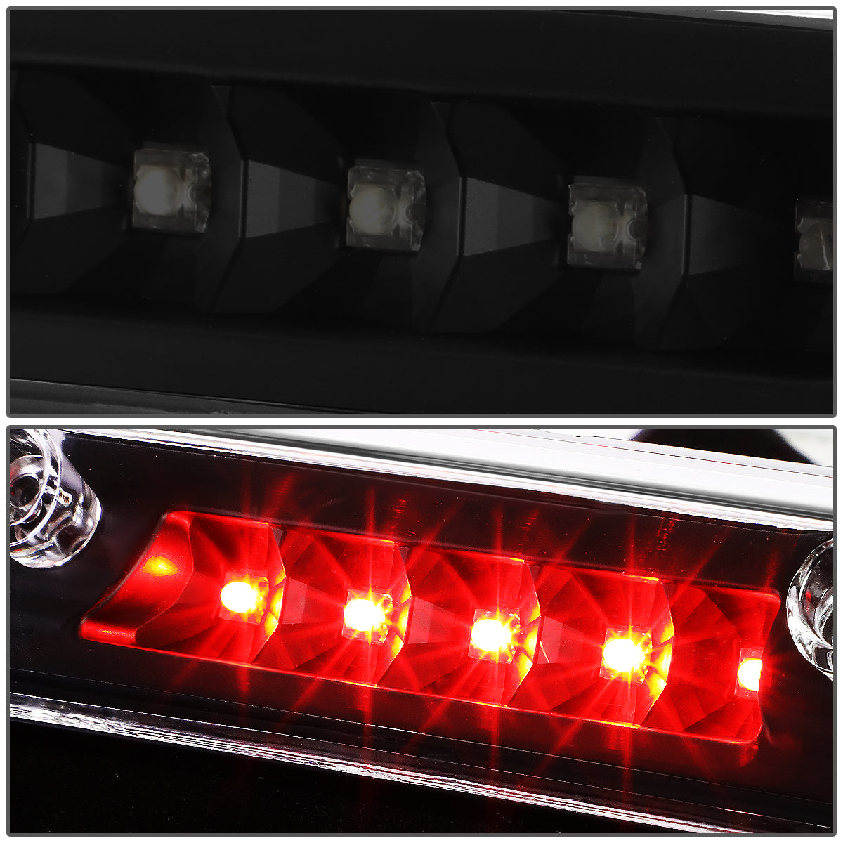 LUZ DE FRENO 15-20 FORD F-150, EXCLUDES RAPTOR MODELS /17-20 F-250, F-350, F-450, F-550 SUPER DUTY MODELS - ONLY FITS MODELS WITH FACORY LED THIRD BRAKE LIGHT - LED - BLACK / SMOKE