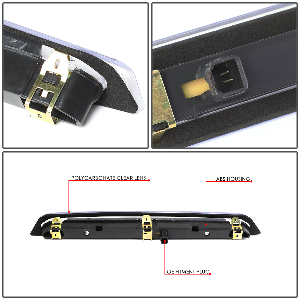 LUZ DE FRENO 13-18 FORD ESCAPE - LED - BLACK