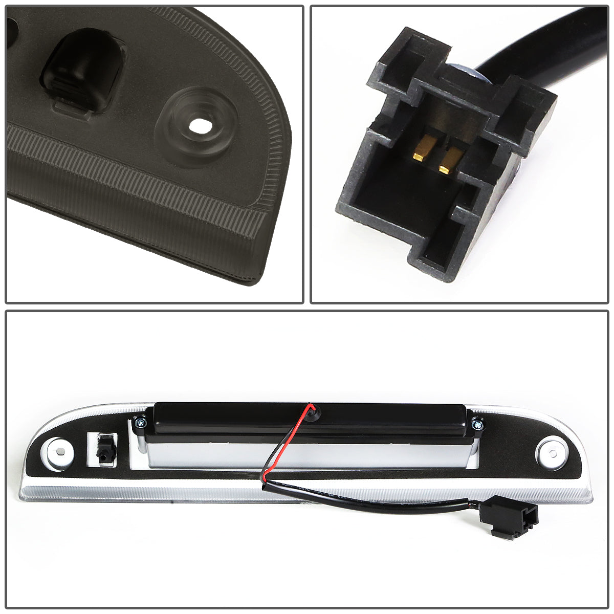 LUZ DE FRENO 02-10 FORD EXPLORER / 08-12 FORD ESCAPE / 08-11 MERCURY MARINER / 06-10 MERCURY MOUNTAINEER - LED - BLACK / SMOKE