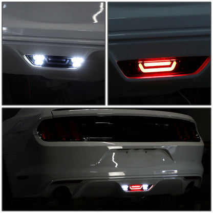 LUZ DE FRENO 15-18 FORD MUSTANG - REQUIRES WIRING INTO EXISTING REVERSE / TAIL LIGHTS - 3D - LED - BLACK / SMOKE