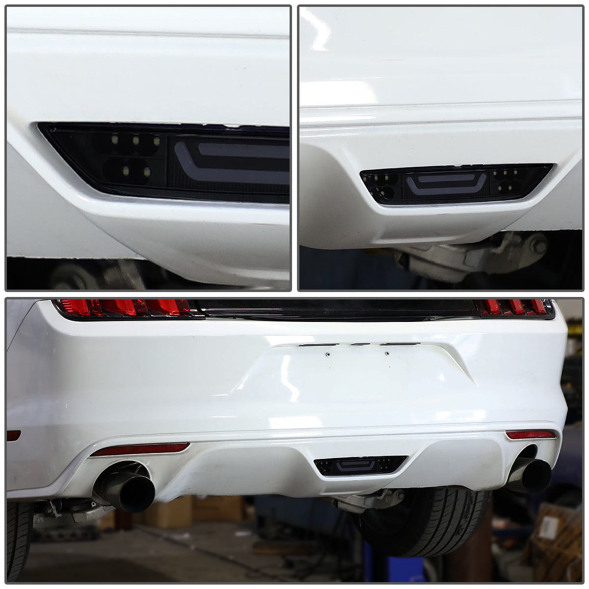 LUZ DE FRENO 15-18 FORD MUSTANG - REQUIRES WIRING INTO EXISTING REVERSE / TAIL LIGHTS - 3D - LED - BLACK / SMOKE