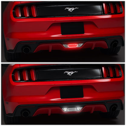 LUZ DE FRENO 15-18 FORD MUSTANG - REQUIRES WIRING INTO EXISTING REVERSE / TAIL LIGHTS - 3D - LED - CHROME