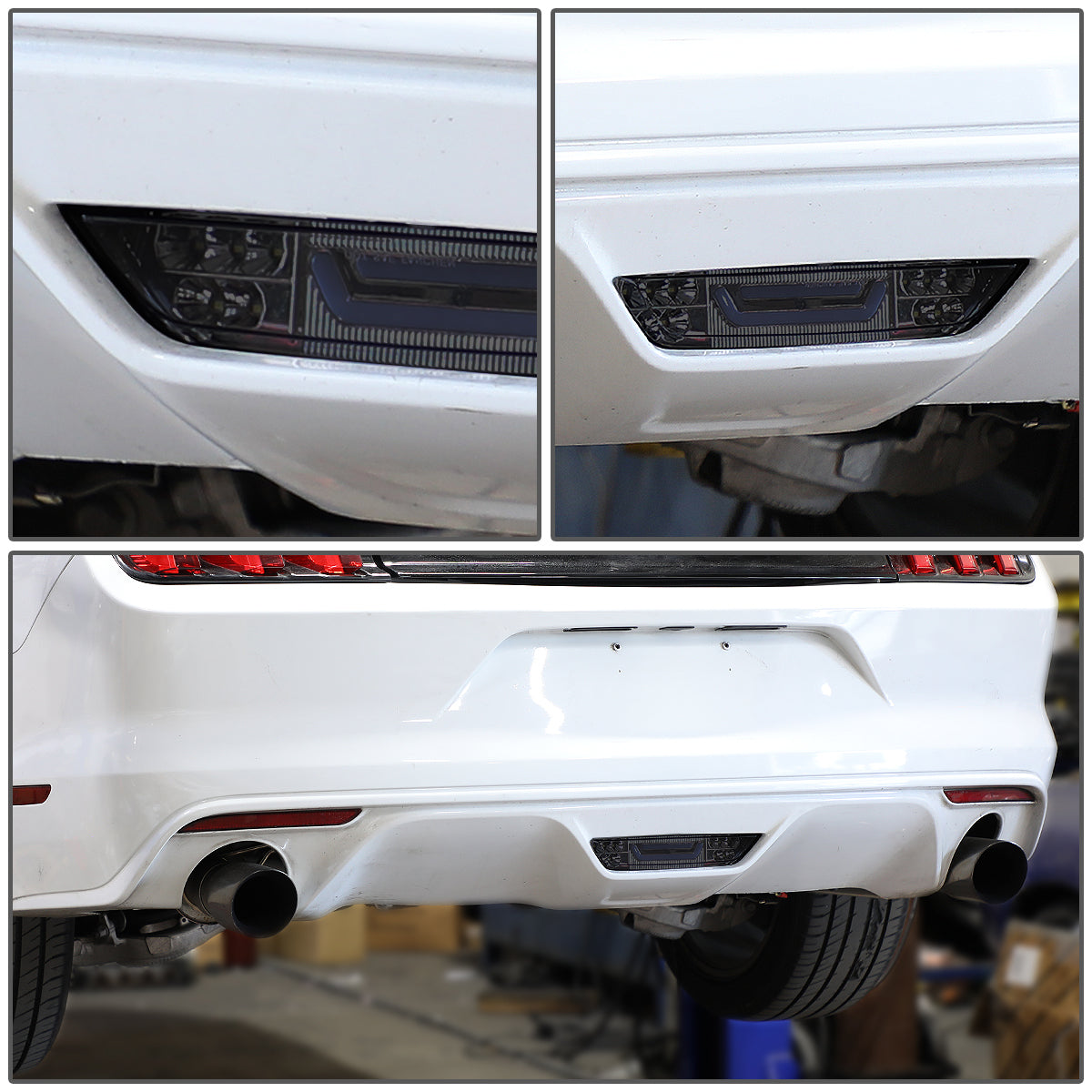 LUZ DE FRENO 15-18 FORD MUSTANG - REQUIRES WIRING INTO EXISTING REVERSE / TAIL LIGHTS - 3D - LED - CHROME