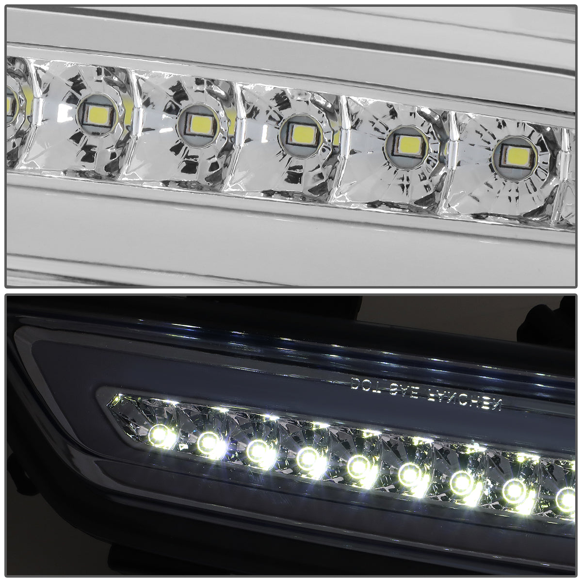 LUZ DE FRENO 15-18 FORD MUSTANG - REQUIRES WIRING INTO EXISTING REVERSE / TAIL LIGHTS - LED - CHROME