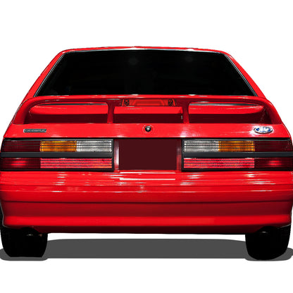 LUZ DE FRENO 87-93 FORD MUSTANG LX - FITS HATCHBACK MODELS WITH OEM SPOILER - PLUGS INTO FACTORY BULB SOCKET - 3D - LED - RED
