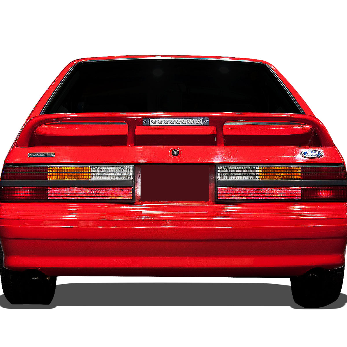 LUZ DE FRENO 87-93 FORD MUSTANG LX - FITS HATCHBACK MODELS WITH OEM SPOILER - PLUGS INTO FACTORY BULB SOCKET - LED - CHROME