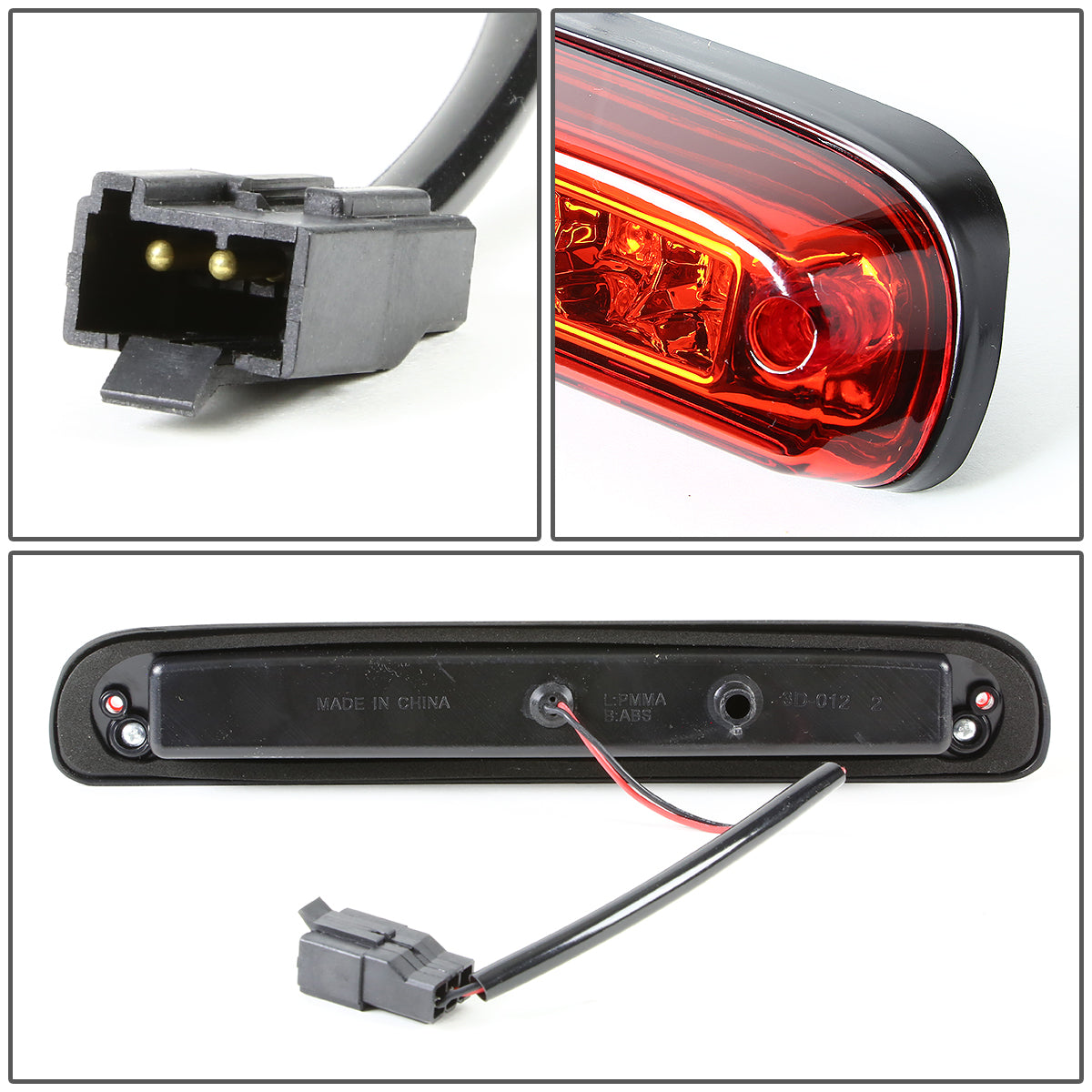 LUZ DE FRENO 93-11 FORD RANGER / 99-16 FORD F-250, F-350, F-450, F-550 SUPER DUTY / 95-03 MAZDA B2300, B3000, B4000 - LED - RED