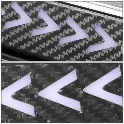 LUZ DE FRENO 94-10 MAZDA B2300, B2500, B3000, B4000 / 93-11 FORD RANGER / 01-05 FORD EXPLORER SPORT TRAC / 99-16 FORD F-250SD, F-350SD, F-450SD, F-550SD - 3D - SEQUENTIAL ARROW LED - BLACK