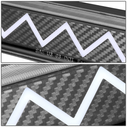 LUZ DE FRENO 94-10 MAZDA B2300, B2500, B3000, B4000 / 93-11 FORD RANGER / 01-05 FORD EXPLORER SPORT TRAC / 99-16 FORD F-250SD, F-350SD, F-450SD, F-550SD - 3D - SEQUENTIAL HEARTBEAT LED - BLACK