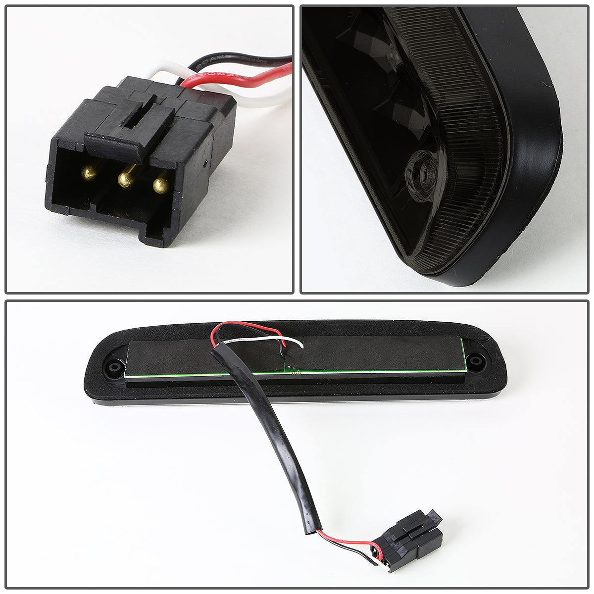 LUZ DE FRENO 93-11 FORD RANGER / 99-16 FORD F-250, F-350, F-450, F-550 SUPER DUTY / 95-03 MAZDA B2300, B2500, B3000, B4000 - LED - BLACK / SMOKE