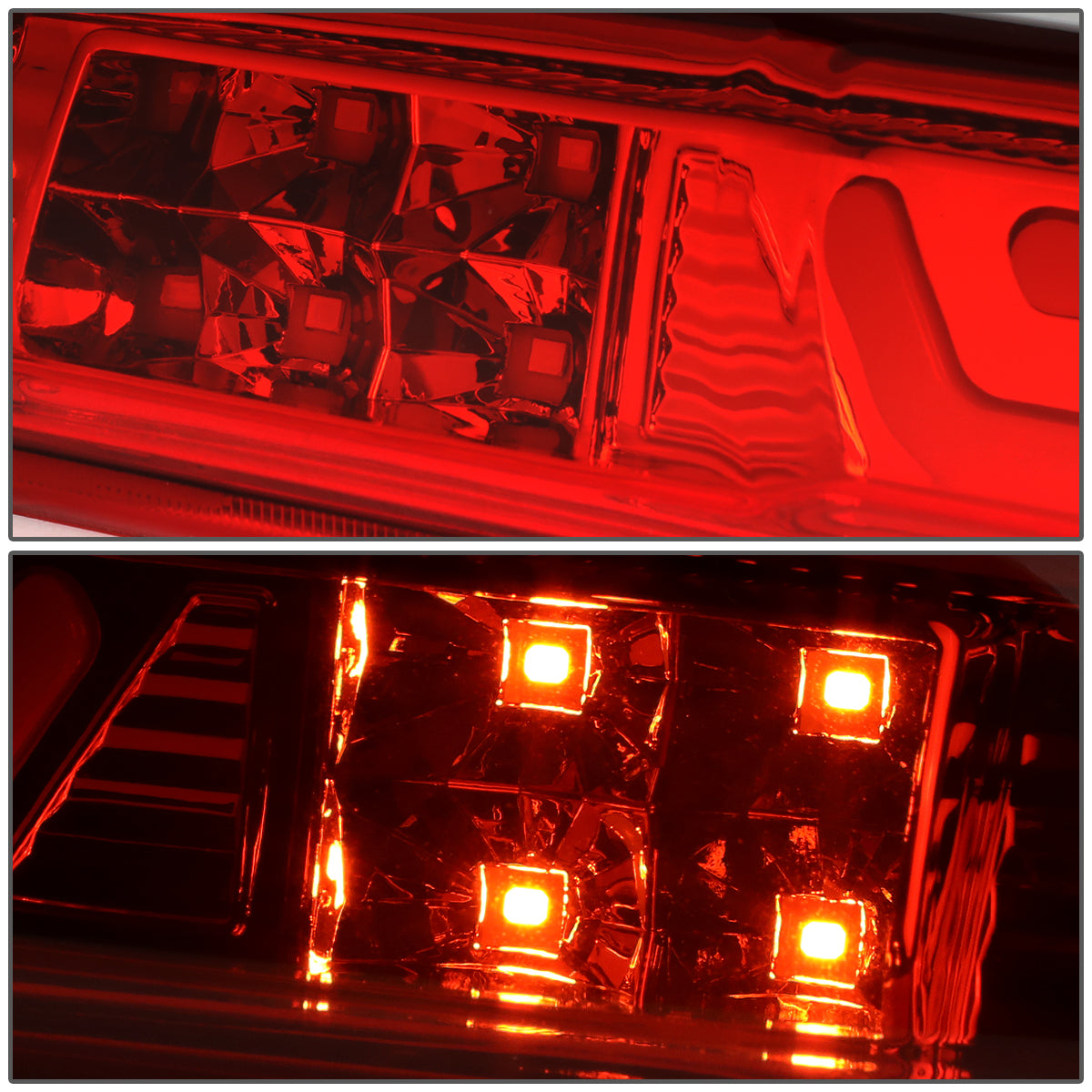 LUZ DE FRENO 07-13 CHEVY SILVERADO 1500, 1500HD, GMC SIERRA 1500, 1500HD / 07-14 SILVERADO 2500, 3500, HD MODELS, GMC SIERRA 2500, 3500, HD MODELS / 09-10 HUMMER H3T - 3D - LED - RED