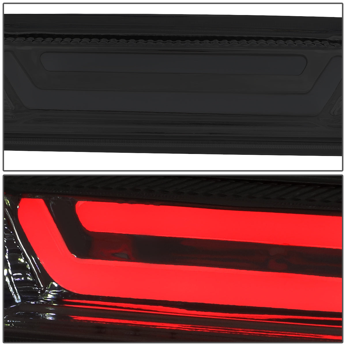 LUZ DE FRENO 07-13 CHEVY SILVERADO 1500, 1500HD, GMC SIERRA 1500, 1500HD / 07-14 SILVERADO 2500, 3500, HD MODELS, GMC SIERRA 2500, 3500, HD MODELS / 09-10 HUMMER H3T - 3D - LED - SMOKE