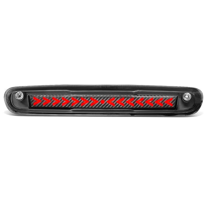 LUZ DE FRENO 07-13 CHEVY SILVERADO 1500, 1500HD, GMC SIERRA 1500, 1500HD / 07-14 SILVERADO 2500, 3500, HD MODELS, GMC SIERRA 2500, 3500, HD MODELS / 09-10 HUMMER H3T - 3D - LED - SEQUENTIAL ARROW LED - BLACK