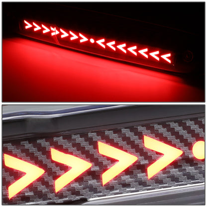 LUZ DE FRENO 07-13 CHEVY SILVERADO 1500, 1500HD, GMC SIERRA 1500, 1500HD / 07-14 SILVERADO 2500, 3500, HD MODELS, GMC SIERRA 2500, 3500, HD MODELS / 09-10 HUMMER H3T - 3D - LED - SEQUENTIAL ARROW LED - BLACK