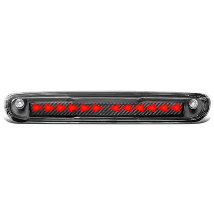 LUZ DE FRENO 07-13 CHEVY SILVERADO 1500, 1500HD, GMC SIERRA 1500, 1500HD / 07-14 SILVERADO 2500, 3500, HD MODELS, GMC SIERRA 2500, 3500, HD MODELS / 09-10 HUMMER H3T - 3D - LED - SEQUENTIAL TRIANGLE LED - BLACK